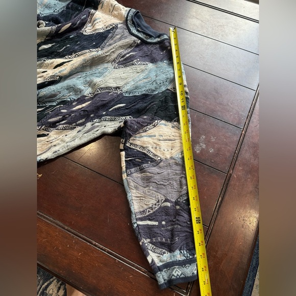 Vintage COOGI Australia 3D Knit Sweater Multicolor Geometric Textured Pullover M - Picture 5 of 6